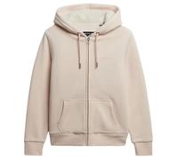 Superdry Borg Lined Full Zip Sweatshirt Beige M Femme