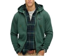 Sweat Zippé Vert Foncé Homme Superdry Essential Washed Ziphood XL