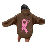 Sweat Zippé Veste a Femme Capuche : Sweat-Shirt Femme Zippé Gilet Long Automne avec Poches Zip Up Sweatshirts Cancer du Sein Grande Taille Coupe-Vent Épais Hoodie Sport Hiver Manche Longue Manteau