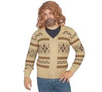 Sweater à fermeture éclair The Big Lebowski Jeffery The Dude - Costume - Cardigan - Beige - Large