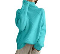Sweater Femme Automne-Hiver épais et Loose, Parfait pour Porter en extérieur avec Une Base, Confortable et Chaud, Style décontracté, idéal pour Un Usage Quotidien. n131