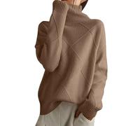 Sweater Femme Automne-Hiver épais et Loose, Parfait pour Porter en extérieur avec Une Base, Confortable et Chaud, Style décontracté, idéal pour Un Usage Quotidien. n131