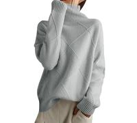 Sweater Femme Automne-Hiver Loose et épais, idéal pour Porter en extérieur, Confortable avec Une Base, Style décontracté et Chaleureux, Parfait pour la Saison Froide. n133