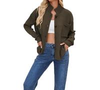 Sweaters for Women Plus Size Oversized Knit Cardigan Button Front Pockets (Green,Grand)