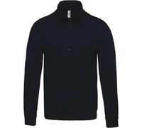 Sweathirt Kariban Col Zippé Bleu XL