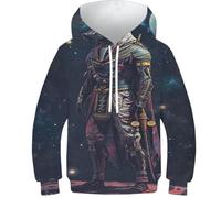 Sweats à capuche 3D pour garçons, motif astronaute, crocodile, pull décontracté à capuche à manches longues, vêtements d'hiver avec poche, Anubis animal, 10-12 Years