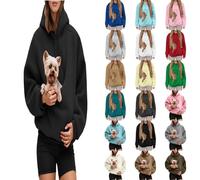 Sweats à capuche avec poche pour chat, sweat-shirts amusants avec poche kangourou, grande taille, sac de transport pour chat et chien, pull-over mignon, sweat à capuche, manches longues