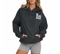 Sweats à capuche Christian Love Like Jesus pour femmes 2025 Western à capuche avec capuche hauts religieux ample coupe graphique décontractée lettres tenues d'automne pour femme I Love Jesus Trust In