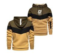 Sweats À Capuche Confortables Hommes pour B.i.m.o.t.a Sweat Shirt Manches Longues Imprimé Outwear Vestes Sport Hauts Manteaux Couleur Contrastée-KQS||s