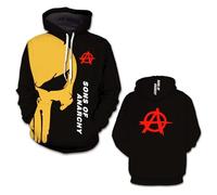 Sweats À Capuche Confortables pour Hommes pour A.na.rc.h.y S.on.s Printemps Automne Vestes Hauts À Manches Longues -D||XX_l