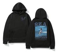 Sweats à Capuche d'automne Album de Musique de SZA Sweat à Capuche Graphique SOS Hommes Femmes Coton Pur (Black,TP)