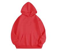 Sweats à capuche d'Halloween pour femmes Texte Me When It's Printed Pockets Tops Sweatshirts Sweatshirt Ladies Tenues Costumes Adultes 2025, Rouge, 5XL