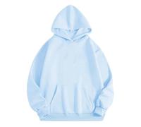 Sweats à capuche d'Halloween pour femmes Texte Me When It's Printed Pockets Tops Sweatshirts Sweatshirt Ladies Tenues Costumes Adultes 2025, bleu ciel, 5XL
