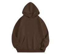 Sweats à capuche d'Halloween pour femmes Texte Me When It's Printed Pockets Tops Sweatshirts Sweatshirt Ladies Tenues Costumes Adultes 2025, marron, 5XL