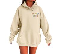 Sweats à capuche et sweat-shirts pour femmes Pull imprimé décontracté pour la saison hivernale Parfait pour l'école et le quotidien Design confortable et élégant Tissu léger pour une superposition