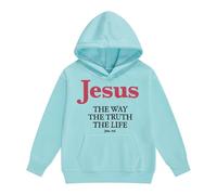 Sweats à Capuche et Sweat-Shirts pour Filles - Univers Quotidien Confort Assemblage intégral Manches Longues Poche Pratique et Motifs Lettre Taille Enfant (Mint Green, 10-11 Years)