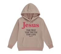 Sweats à Capuche et Sweat-Shirts pour Filles - Univers Quotidien Confort Assemblage intégral Manches Longues Poche Pratique et Motifs Lettre Taille Enfant (Khaki, 12-13 Years)