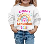 Sweats à Capuche et Sweats pour Filles Pulls décontractés à Manches Longues avec imprimés Graphiques Doux et Confortables idéal pour l'école et Les activités Automne-Hiver (White, 6-7 Years)