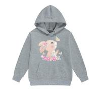 Sweats à capuche et sweatshirts pour filles cool avec imprimé lapin pour tout-petits, vêtements d'extérieur décontractés, veste polaire chaude pour l'hiver pull rayé, gris, 3-4 ans