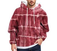 Sweats à capuche et sweatshirts pour homme pour un usage quotidien, décontracté, coupe ample, sweat-shirt imprimé, parfait pour l'automne et l'hiver Sweat-shirt pour homme, Rouge pastèque, L