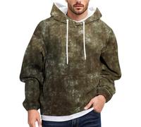 Sweats à capuche et sweatshirts pour hommes pour un usage quotidien Sweats à capuche imprimés coupe ample Parfait pour les sorties décontractées Mode automne-hiver confortable Style (Dark Green, XL)