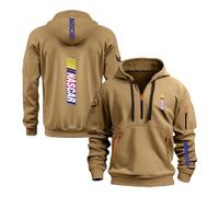 Sweats À Capuche Et Vestes pour Hommes N.A.S.C.A.R Demi-zippés Vêtements D'extérieur Printemps-Automne Manches Longues -KQSe||m