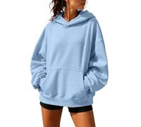 Sweats À Capuche Femme Sweat Manche Longue Col Rond Coupe Ample Pull Over