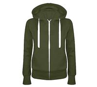 Sweats à Capuche Femme Veste de Sport Sweat Casual Couleur Unie Veste à Capuche Sweatshirt Oversize Manteau Rétro Beau de Grande Taille Pas Cher Manches Longues Sweat Outwear avec Poches