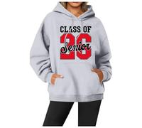 Sweats à Capuche femmeSweat à Capuche féminin Tendance Automne-Hiver imprimé Lettres Sportive Manches Longues Coupe Confortable et éthique Parfait pour Un Usage Quotidien (Blue, L)