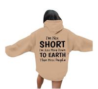 Sweats à Capuche femmeVeste à Capuche décontractée pour Femme avec Cordon imprimé Arbre Sweat à Capuche zippé et Manches Longues (Red, XXL)