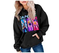 Sweats À Capuche Fille Garçon Kpop Demons Hunters Merch Imprimés Sweats À Capuche Enfants Mode Filles Mignon Sweat À Manches Longues Hauts Décontractés Hoodie Automne Pull Y2k Kawaii