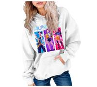 Sweats À Capuche Fille Garçon Kpop Demons Hunters Merch Imprimés Sweats À Capuche Enfants Mode Filles Mignon Sweat À Manches Longues Hauts Décontractés Hoodie Automne Pull Y2k Kawaii