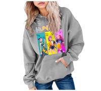 Sweats À Capuche Fille Garçon Kpop Demons Hunters Merch Imprimés Sweats À Capuche Enfants Mode Filles Mignon Sweat À Manches Longues Hauts Décontractés Hoodie Automne Pull Y2k Kawaii