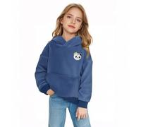 Sweats à Capuche Fille Polaire Sweat Manches Longues Enfant Filles Confortables Légers Pulls a Capuche avec Poche Vêtements de Sport Chauds pour Enfants Sweatshirt Outercoat pour 1-14 Ans