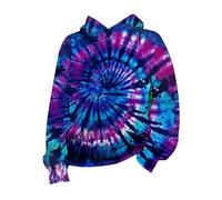 Sweats à Capuche Fille - Sweat à Capuche zippé Sport Basics Fille Rayures Col Rond Enfants Pull Sweatshirt Tie-Dye Pulls Pullover Sweatshirt Veste Fourrée Blouson Doublé pour Enfants 5-12 Ans