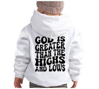 Sweats À Capuche Garçon, Doudoune Fille 12 Ans Enfants Mode Filles Mignon avec Cordon De Serrage Grande Taille Vacances Sweatshirt Confortable Casual Top Blouse Coupe Ample Jogging Hiver
