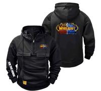 Sweats à capuche graphiques pour homme pour The H.or.d.e Vêtements d'extér | capuche tendance manches longues fermeture éclair quart de longueur sweat d'extérieur avec poche