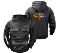 Sweats à capuche graphiques pour homme pour The H.or.d.e Vêtements d'extér | capuche tendance manches longues fermeture éclair quart de longueur sweat d'extérieur avec poche