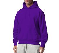 Sweats À Capuche Homme Sweatshirt De Chasse, Baggy Soft Touch Loungewear Col Rond Décontractée Doux Regular Fit Simple Uni avec Poches Et Lacets Hooded Chaud Sweatshirts pour Jogging Travail
