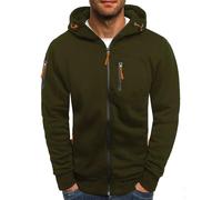 Sweats À Capuche Hommes Hiver - 2026 Chaud Veste Zippé Sport Décontracté Léger Respirant Hoodie Pull Manches Longues Couleur Unie Sportswear Avec Poche Veste En Sweat Grande Taille Vêtements,s - 3xl