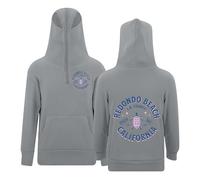 Sweats à Capuche imprimés pour Filles Sportwear Quotidien avec Fermeture éclair et Poches Manches Longues Motifs Tendance et œillets Parfaits pour l'école et Les activités (Grey, 9-10 Years)