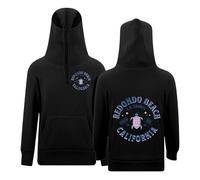 Sweats à Capuche imprimés pour Filles Sportwear Quotidien avec Fermeture éclair et Poches Manches Longues Motifs Tendance et œillets Parfaits pour l'école et Les activités (Black, 3-4 Years)