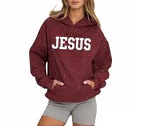 Sweats à capuche Jésus chrétien pour femmes, esthétique, graphique, décontracté, confort, personnalisé à capuche « Trust In The Lord » pour adolescents, lettres de dessin animé, hauts religieux dieu