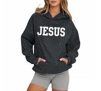 Sweats à capuche Jésus chrétien pour femmes, esthétique, graphique, décontracté, confort, personnalisé à capuche « Trust In The Lord » pour adolescents, lettres de dessin animé, hauts religieux dieu