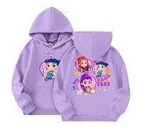 Sweats à Capuche K Pop Demon Hunters Fille 3-12 Ans Ado Tee Shirt Hiver Manche Longue Ample Sweatshirt Enfant Vintage Mignon Confortable Casual Vacances Jogging K Pop Top Blouse (B37,150)
