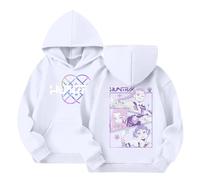 Sweats à Capuche K Pop Demon Hunters Fille 3-12 Ans Ado Tee Shirt Hiver Manche Longue Ample Sweatshirt Enfant Vintage Mignon Confortable Casual Vacances Jogging K Pop Top Blouse (B10,160)
