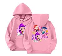 Sweats à Capuche K Pop Demon Hunters Fille 3-12 Ans Ado Tee Shirt Hiver Manche Longue Ample Sweatshirt Enfant Vintage Mignon Confortable Casual Vacances Jogging K Pop Top Blouse (B29,150)