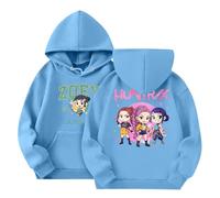 Sweats à Capuche K-Pop Hunters pour Fille Anime Imprimés Longues De-Mon Huntrix Sweatshirt Graphique Enfants K Pop Rumi Mira Zoey Pulls À Motifs de Films Décontractés Hoodie