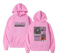 Sweats À Capuche Mf Doom Décontracté Confortable Manches Longues Sweat À Capuche Tops Automne Hiver Hommes Femmes Surdimensionné Loose Vêtements De Ville Vintage Pull À Capuche Sweatshirt-Black||XXS