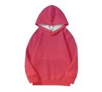 Sweats à capuche mignons pour adolescentes et filles Sweats à capuche tendance et préppés Chemises surdimensionnées à manches longues Vêtements dégradés pour filles Sweatshirt filles 146, rouge, 130